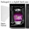 Cremation Urn Adult Human Ashes Large Handcrafted Funeral Memorial Remembrance Loved Tribute Metal Lost Died keepsake nature birds hummingbird