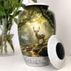 hunting deer forest woodlands woods urn adult human ashes large funeral memorial remembrance loved tribute metal lost died keepsake nature cremation funeral decorative urnas para cenizas humanas adultos burial women men dad mom mum cabin trees