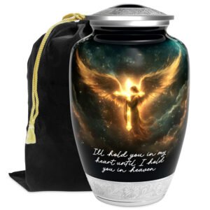 Heavenly Angel Urn for Human Ashes | Handcrafted Funeral Memoria