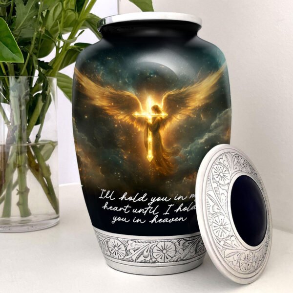 Heavenly Angel Urn for Human Ashes | Handcrafted Funeral Memoria