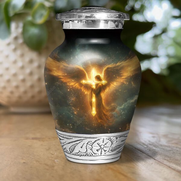 Heavenly Angel Urn for Human Ashes | Handcrafted Funeral Memoria