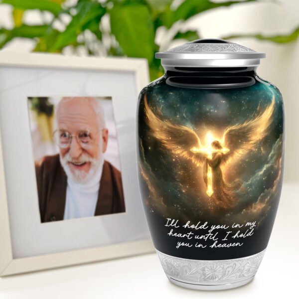 Heavenly Angel Urn for Human Ashes | Handcrafted Funeral Memoria