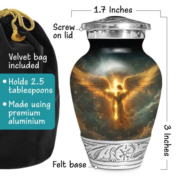 Heavenly Angel Urn for Human Ashes | Handcrafted Funeral Memoria